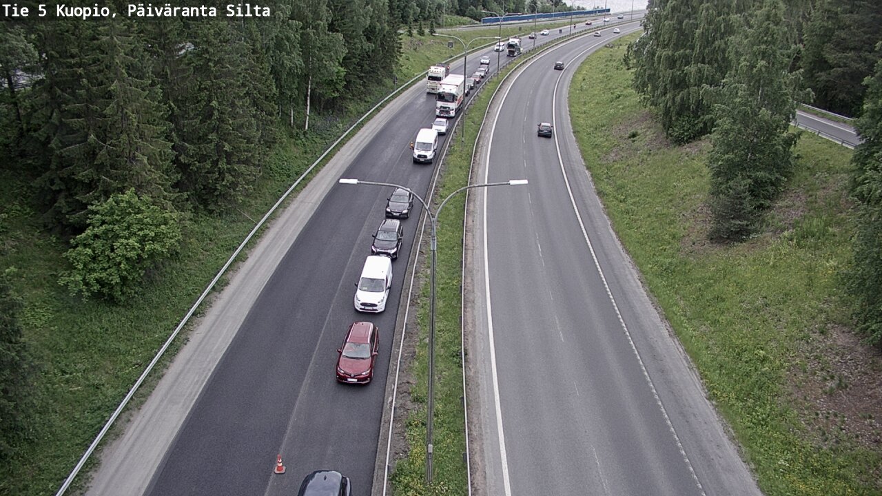 Kelikamerat Kuva Tie 5 Kuopio, Päiväranta silta, Kuopio, Pohjois-Savo