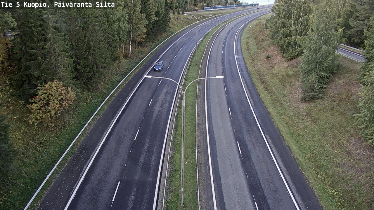 Weather Camera Image Road 5 Kuopio, Päiväranta silta, Kuopio, Pohjois-Savo