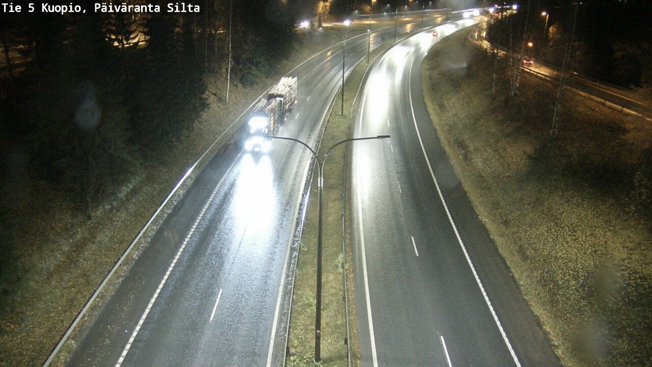 Weather Camera Image Väg 5 Kuopio, Päiväranta silta, Kuopio, Pohjois-Savo