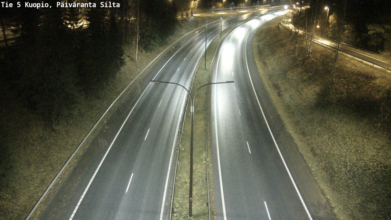 Weather Camera Image Road 5 Kuopio, Päiväranta silta, Kuopio, Pohjois-Savo