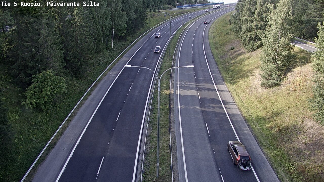 Kelikamerat Kuva Tie 5 Kuopio, Päiväranta silta, Kuopio, Pohjois-Savo