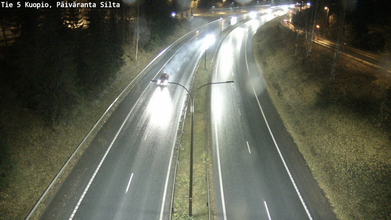 Weather Camera Image Väg 5 Kuopio, Päiväranta silta, Kuopio, Pohjois-Savo