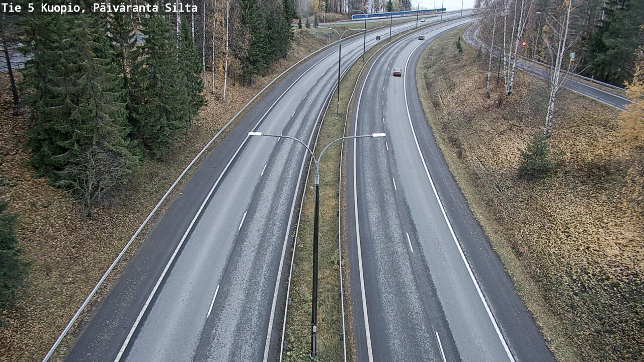 Weather Camera Image Väg 5 Kuopio, Päiväranta silta, Kuopio, Pohjois-Savo