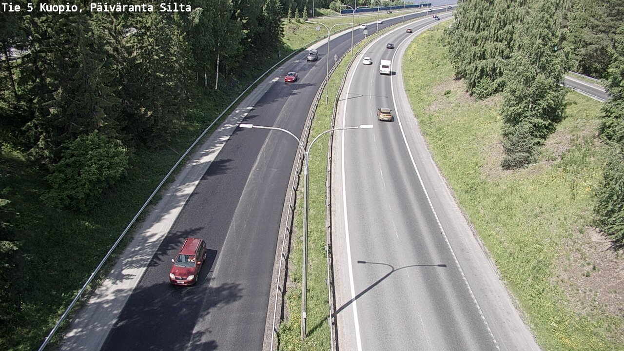 Kelikamerat Kuva Tie 5 Kuopio, Päiväranta silta, Kuopio, Pohjois-Savo