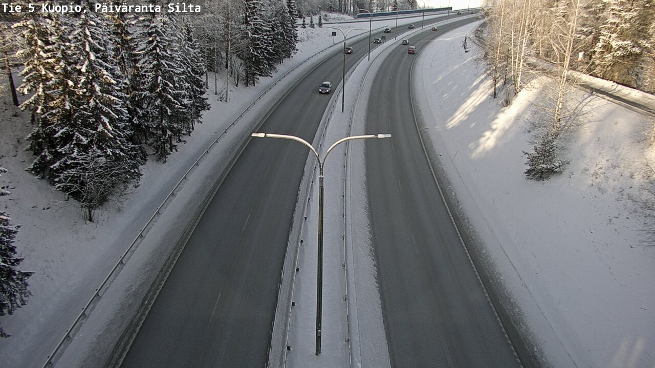 Weather Camera Image Väg 5 Kuopio, Päiväranta silta, Kuopio, Pohjois-Savo
