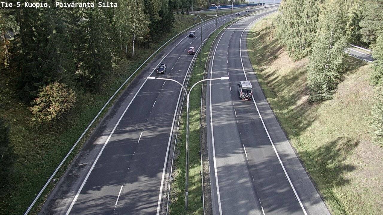 Weather Camera Image Väg 5 Kuopio, Päiväranta silta, Kuopio, Pohjois-Savo