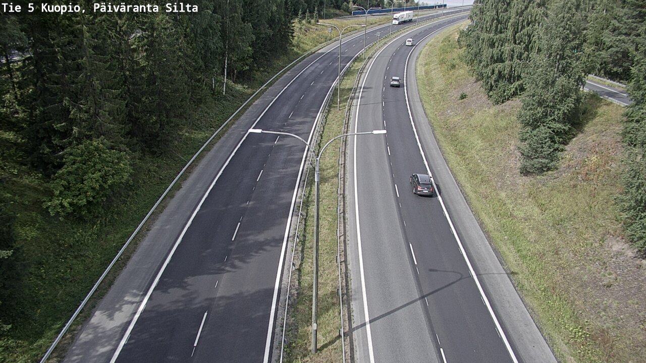 Weather Camera Image Road 5 Kuopio, Päiväranta silta, Kuopio, Pohjois-Savo