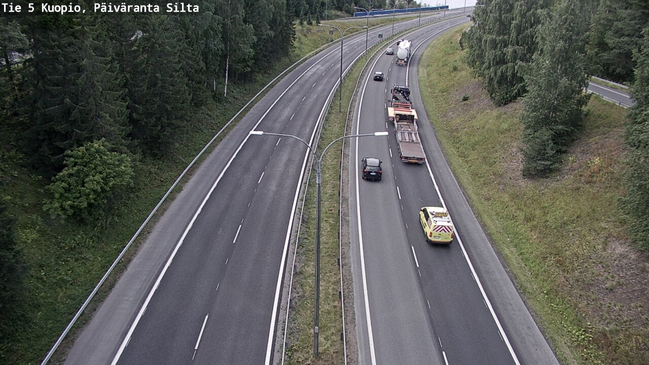Kelikamerat Kuva Tie 5 Kuopio, Päiväranta silta, Kuopio, Pohjois-Savo