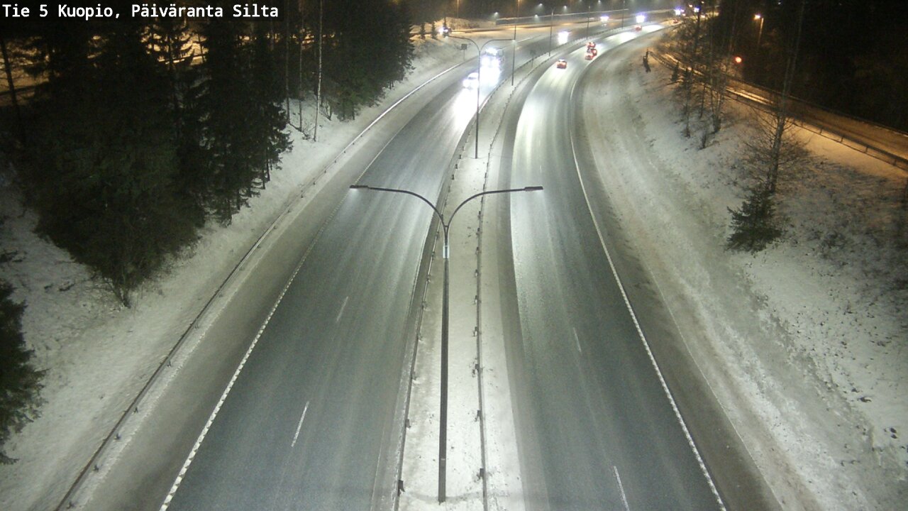 Weather Camera Image Road 5 Kuopio, Päiväranta silta, Kuopio, Pohjois-Savo