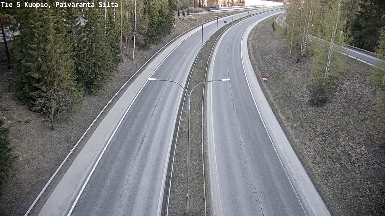 Weather Camera Image Väg 5 Kuopio, Päiväranta silta, Kuopio, Pohjois-Savo