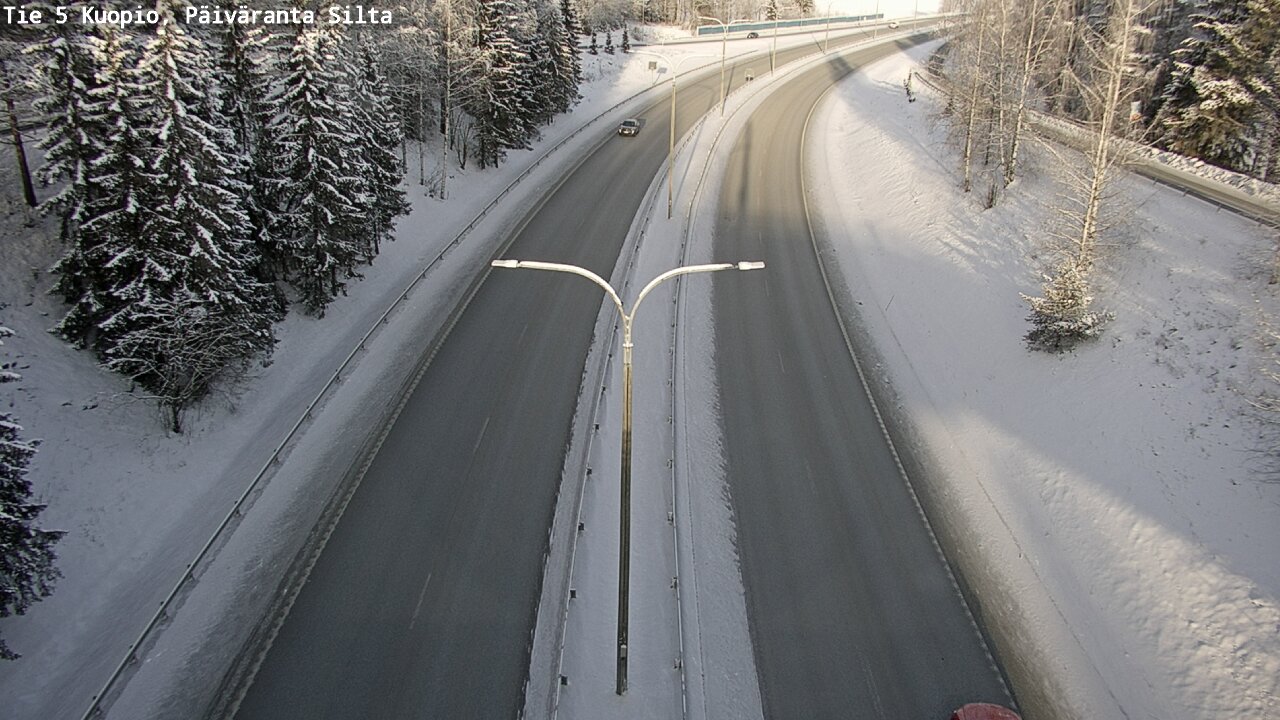 Weather Camera Image Väg 5 Kuopio, Päiväranta silta, Kuopio, Pohjois-Savo