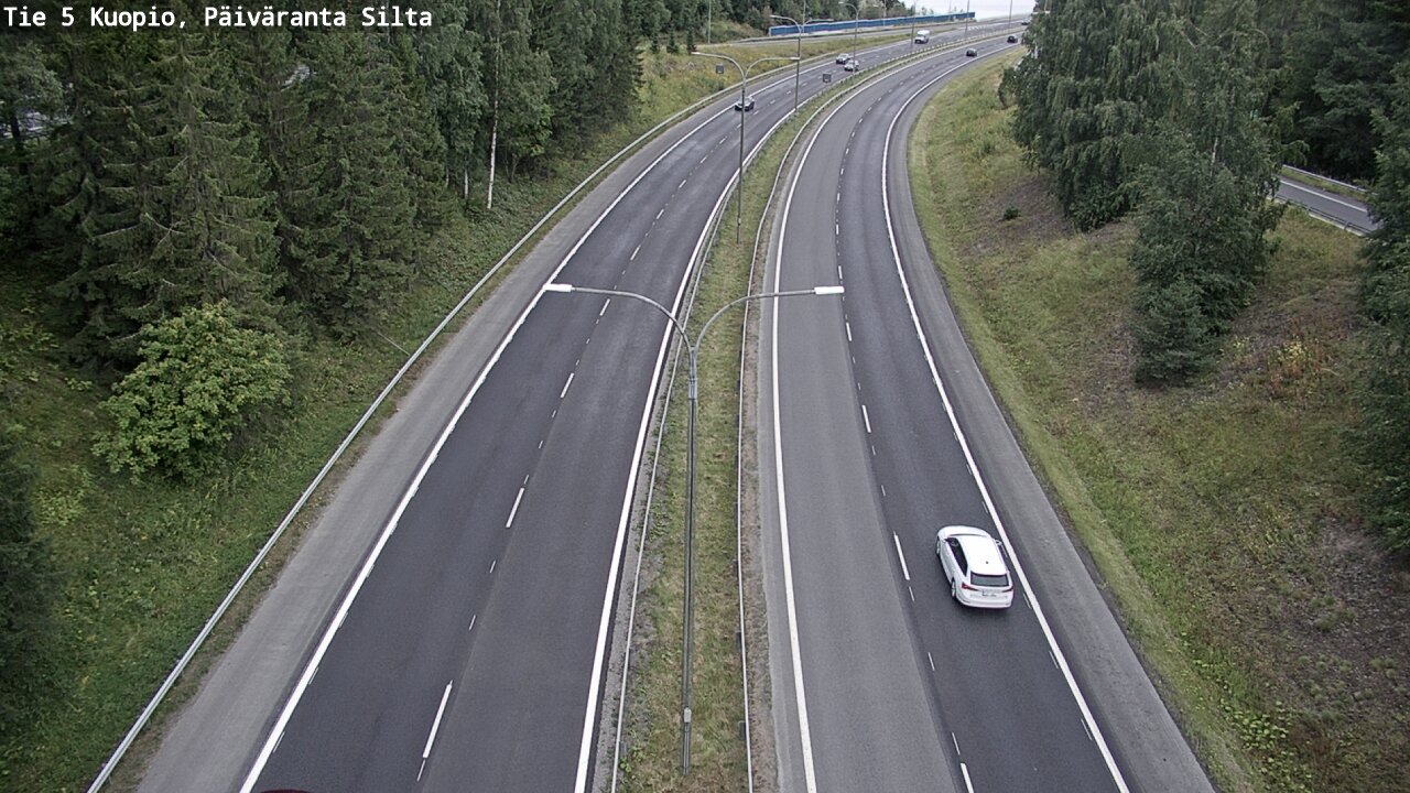 Weather Camera Image Road 5 Kuopio, Päiväranta silta, Kuopio, Pohjois-Savo