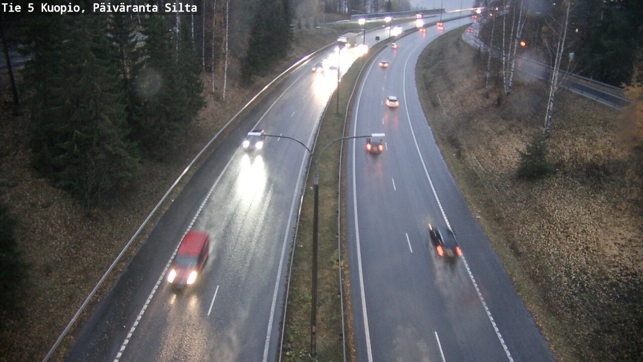 Weather Camera Image Väg 5 Kuopio, Päiväranta silta, Kuopio, Pohjois-Savo