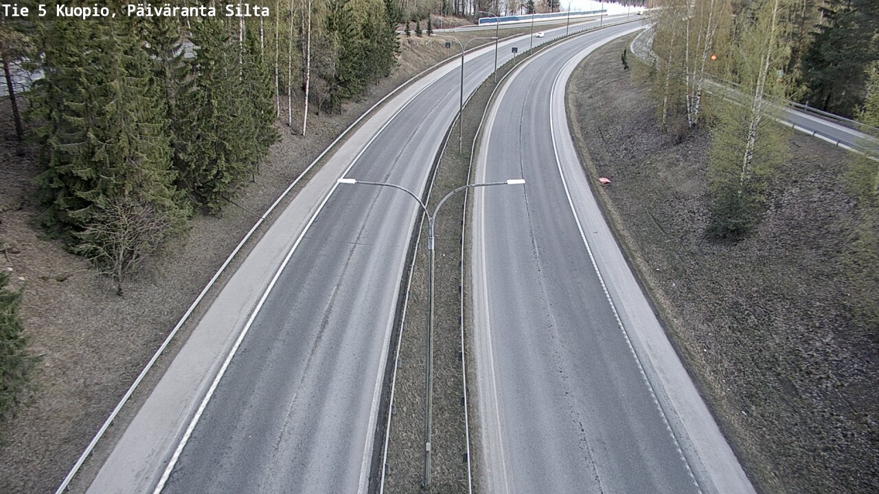 Weather Camera Image Väg 5 Kuopio, Päiväranta silta, Kuopio, Pohjois-Savo
