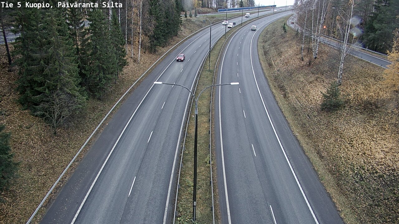 Weather Camera Image Väg 5 Kuopio, Päiväranta silta, Kuopio, Pohjois-Savo
