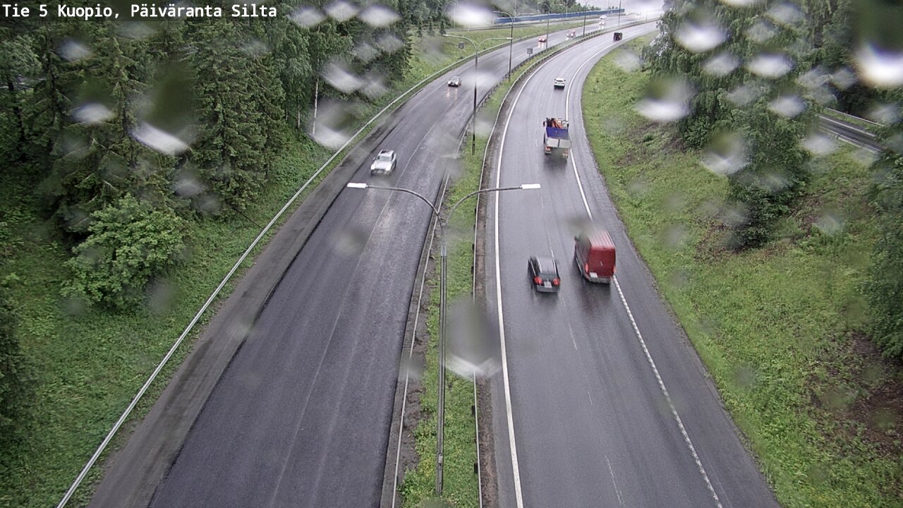 Weather Camera Image Väg 5 Kuopio, Päiväranta silta, Kuopio, Pohjois-Savo