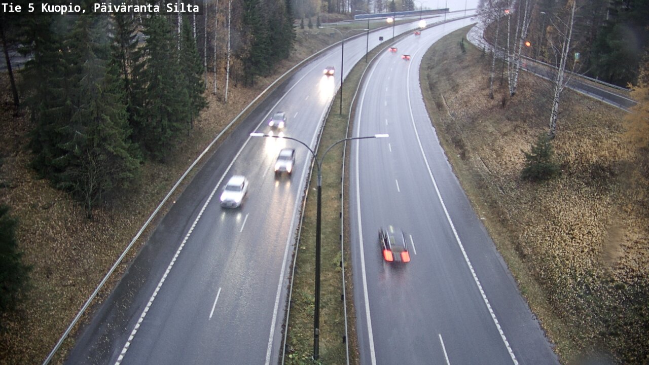 Weather Camera Image Väg 5 Kuopio, Päiväranta silta, Kuopio, Pohjois-Savo