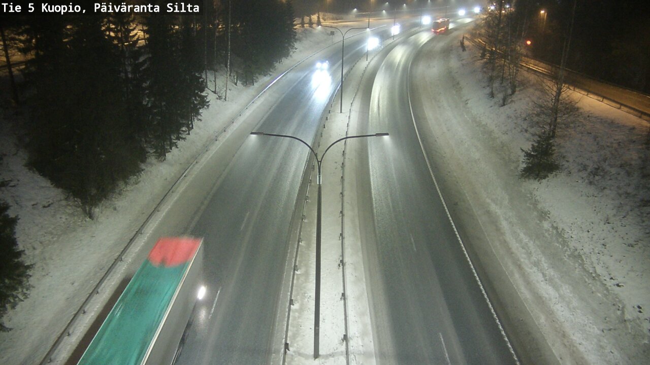 Weather Camera Image Road 5 Kuopio, Päiväranta silta, Kuopio, Pohjois-Savo