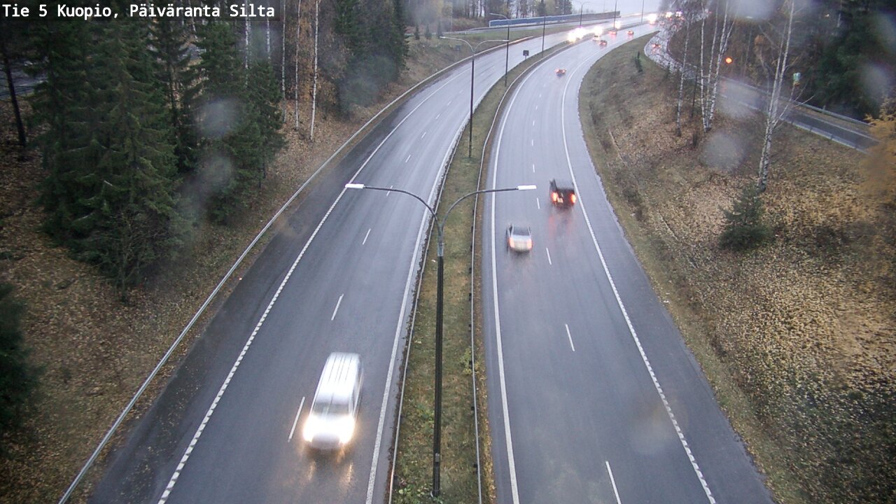 Weather Camera Image Väg 5 Kuopio, Päiväranta silta, Kuopio, Pohjois-Savo