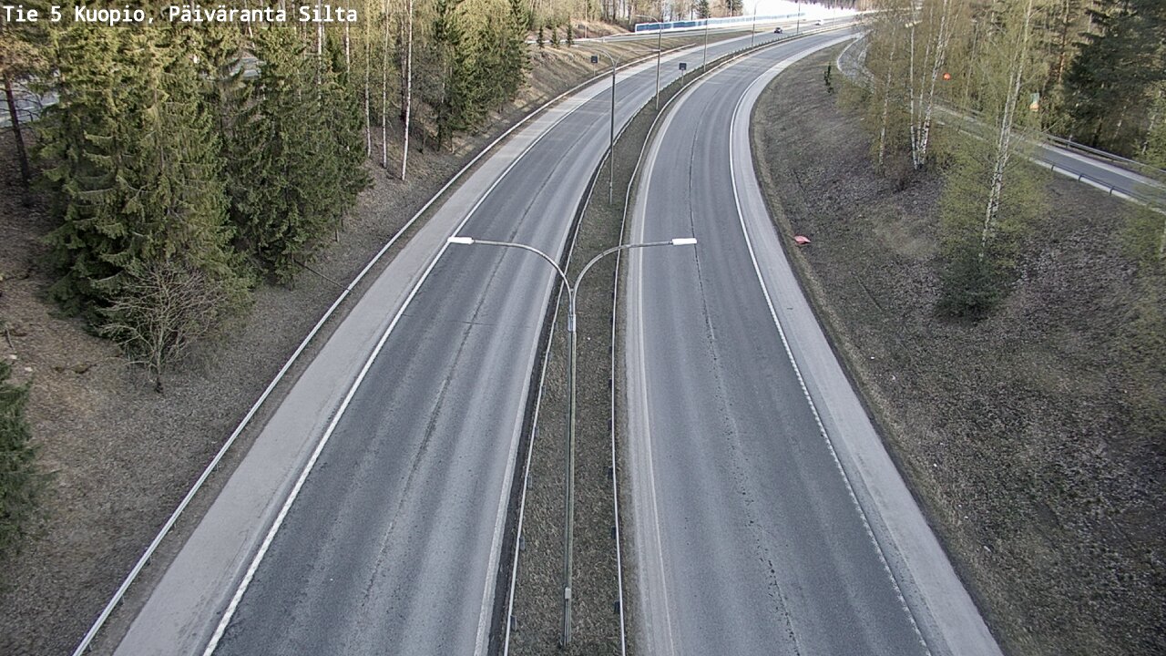 Weather Camera Image Väg 5 Kuopio, Päiväranta silta, Kuopio, Pohjois-Savo