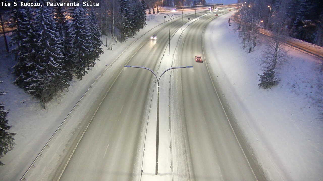 Kelikamerat Kuva Tie 5 Kuopio, Päiväranta silta, Kuopio, Pohjois-Savo