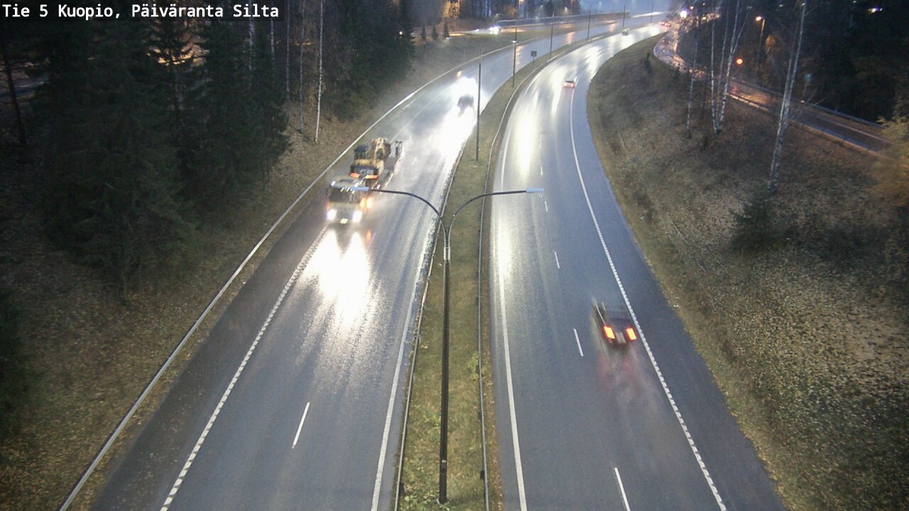 Weather Camera Image Väg 5 Kuopio, Päiväranta silta, Kuopio, Pohjois-Savo