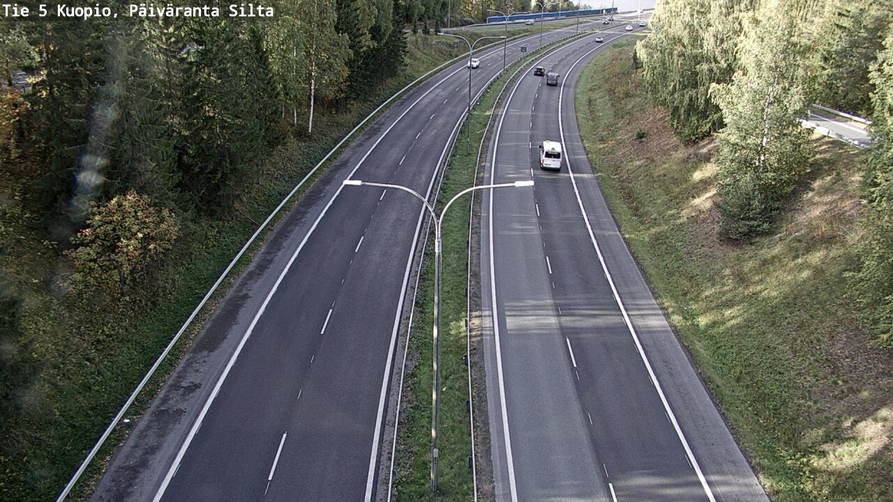 Weather Camera Image Väg 5 Kuopio, Päiväranta silta, Kuopio, Pohjois-Savo