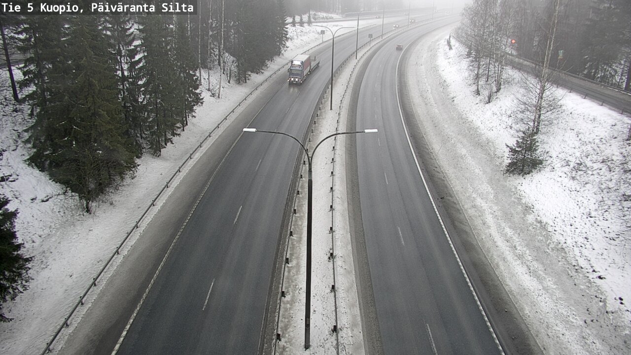 Weather Camera Image Road 5 Kuopio, Päiväranta silta, Kuopio, Pohjois-Savo