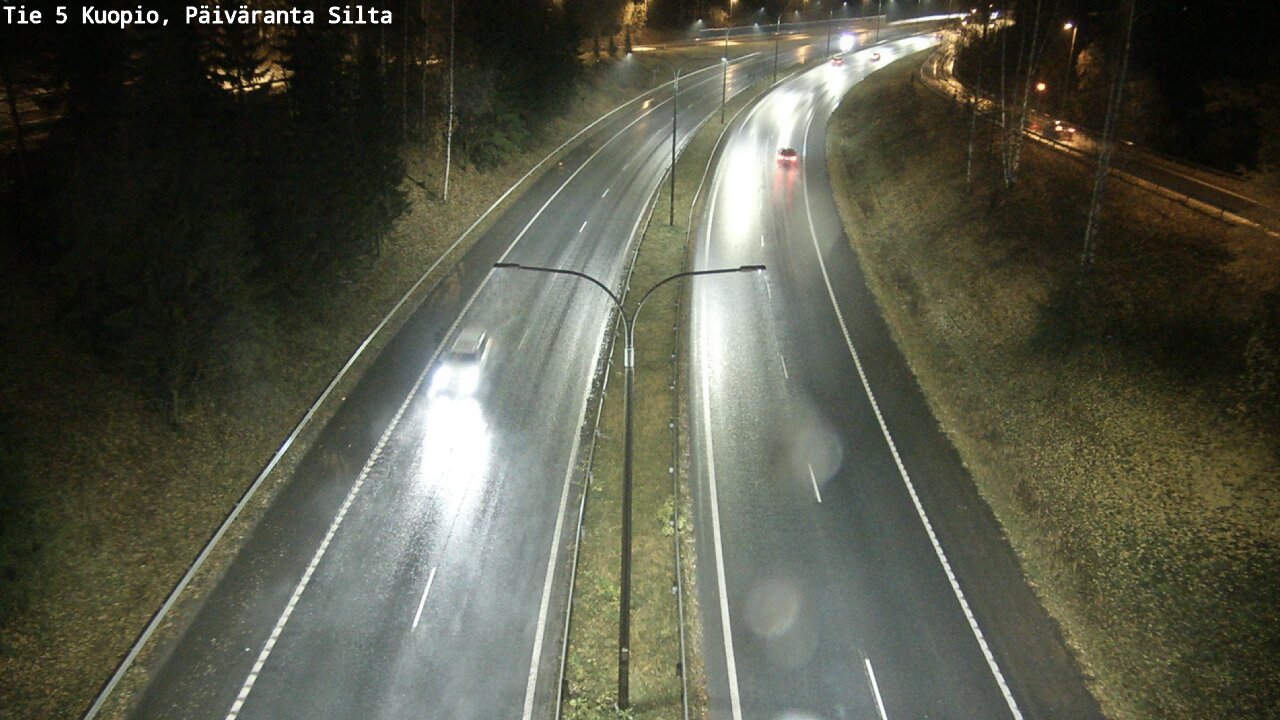 Weather Camera Image Väg 5 Kuopio, Päiväranta silta, Kuopio, Pohjois-Savo