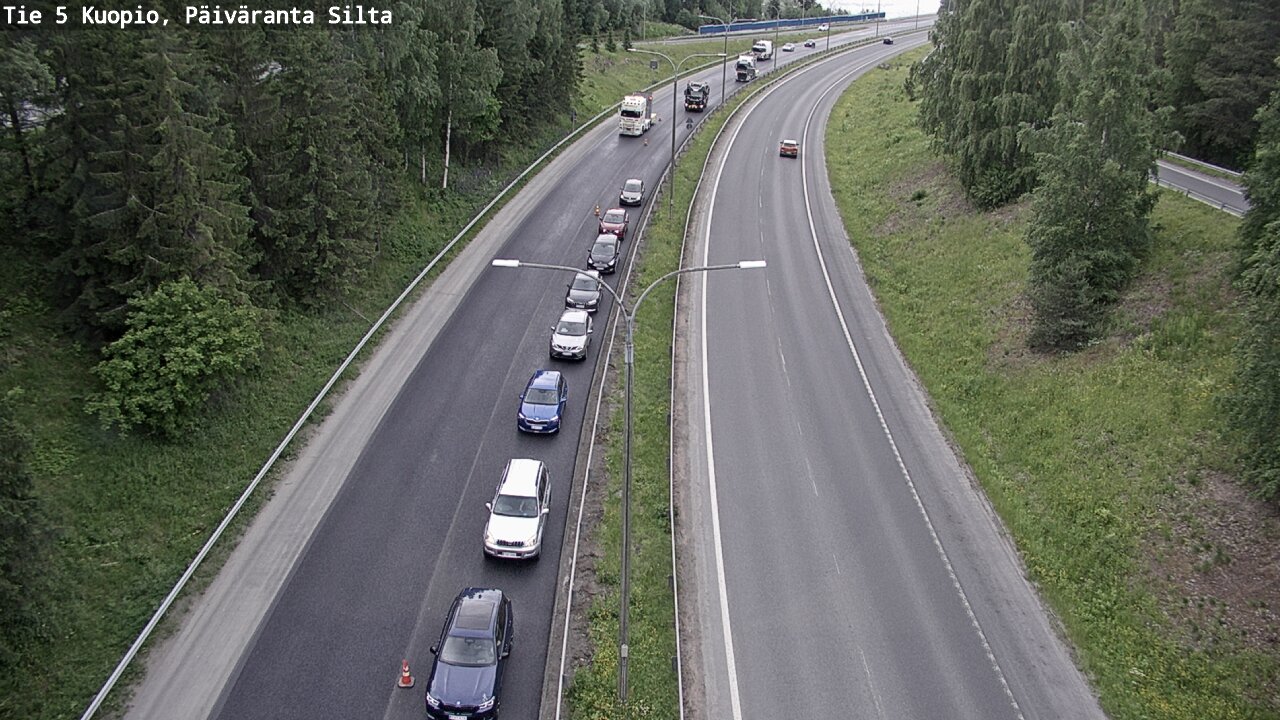 Kelikamerat Kuva Tie 5 Kuopio, Päiväranta silta, Kuopio, Pohjois-Savo