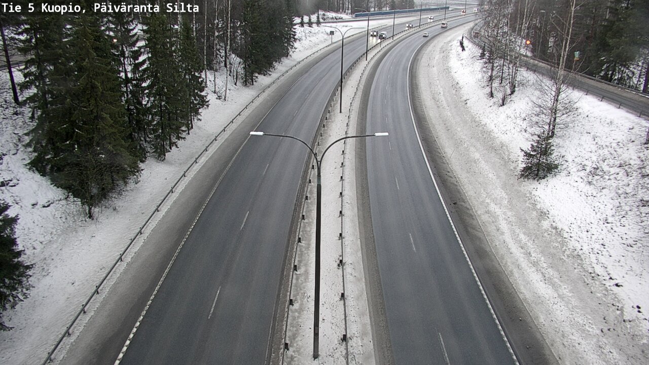 Weather Camera Image Road 5 Kuopio, Päiväranta silta, Kuopio, Pohjois-Savo