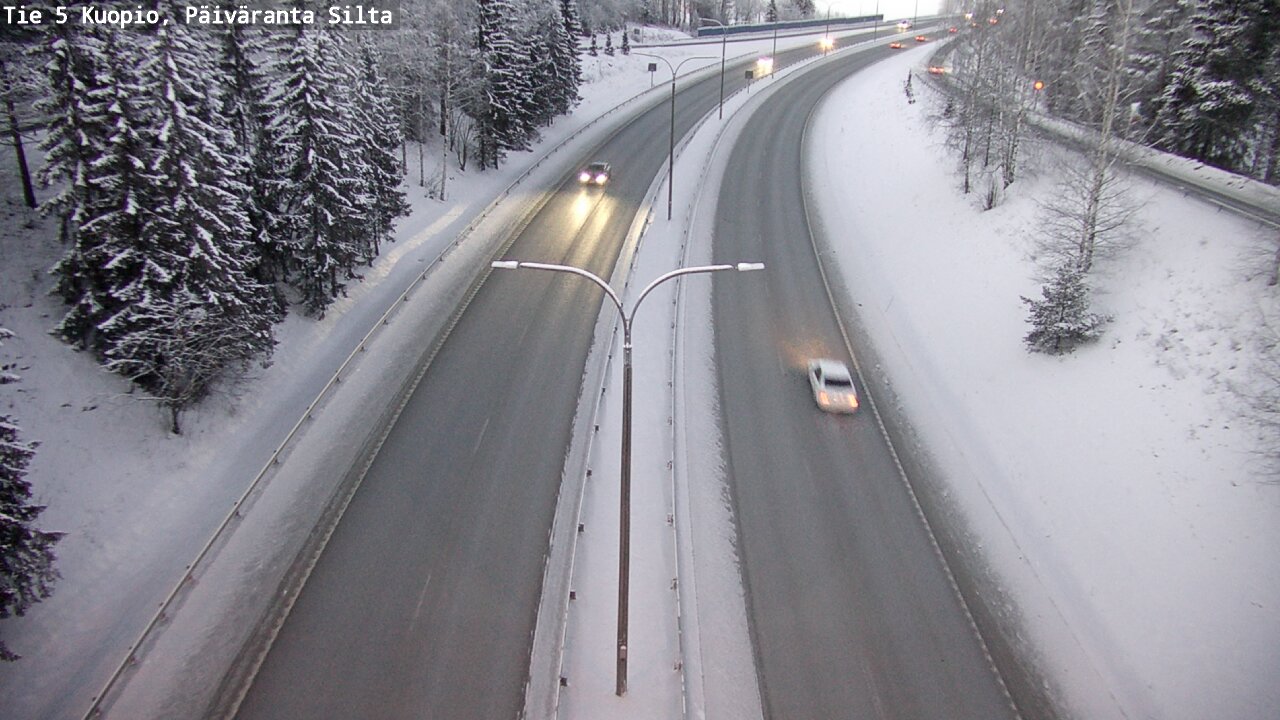 Weather Camera Image Väg 5 Kuopio, Päiväranta silta, Kuopio, Pohjois-Savo