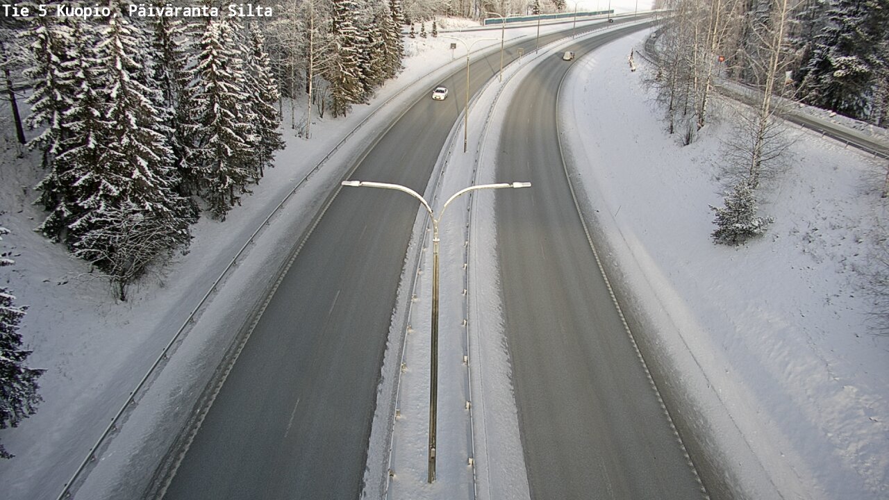 Weather Camera Image Väg 5 Kuopio, Päiväranta silta, Kuopio, Pohjois-Savo
