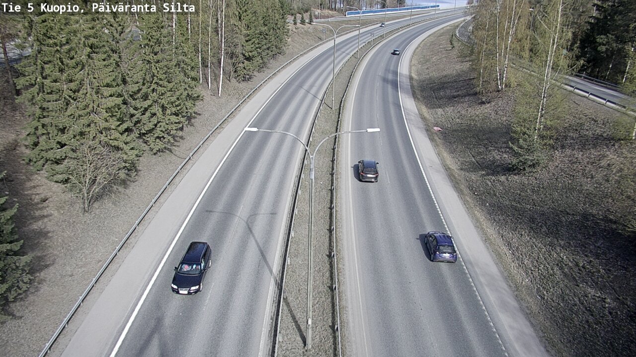 Kelikamerat Kuva Tie 5 Kuopio, Päiväranta silta, Kuopio, Pohjois-Savo