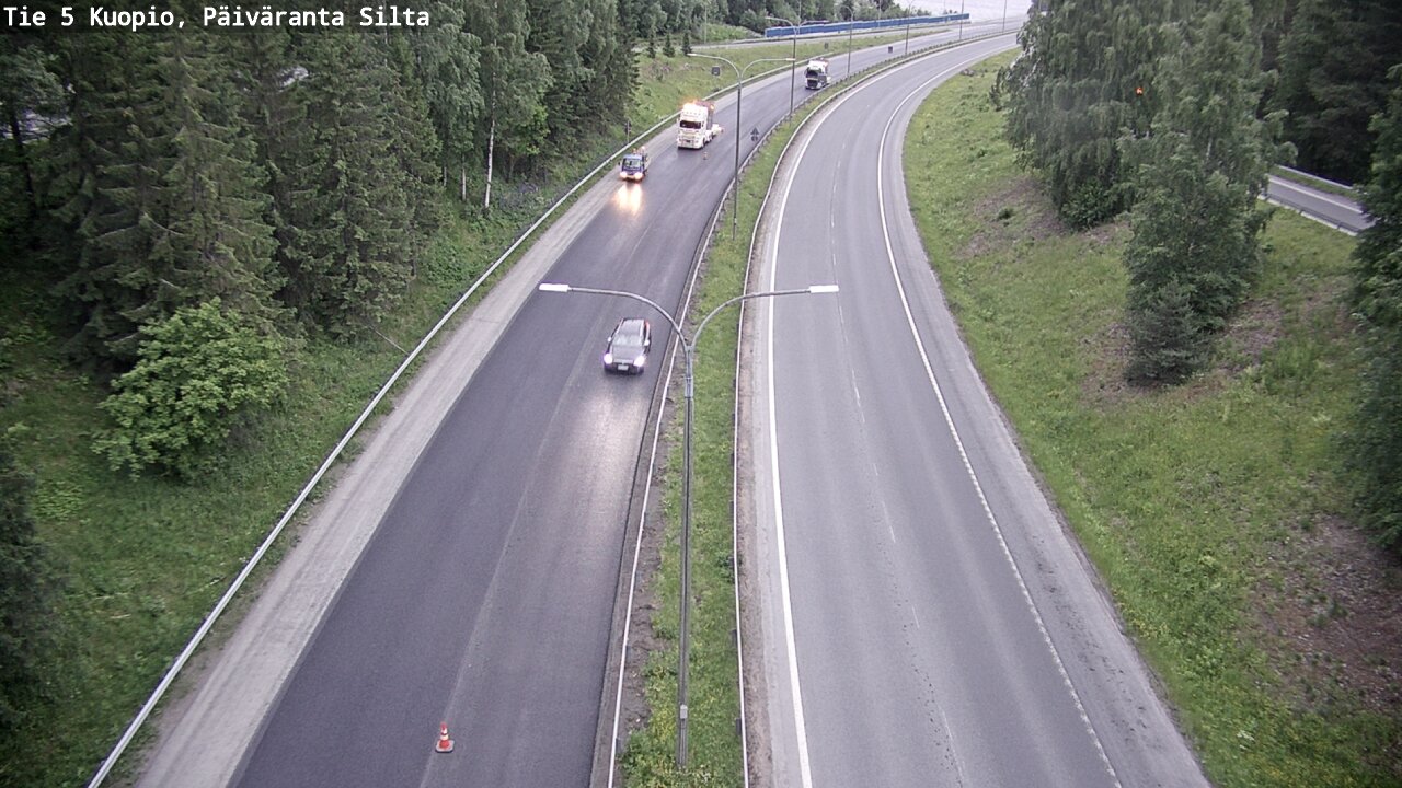 Kelikamerat Kuva Tie 5 Kuopio, Päiväranta silta, Kuopio, Pohjois-Savo