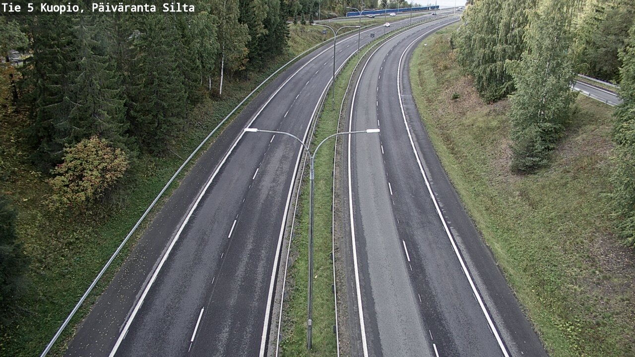 Weather Camera Image Road 5 Kuopio, Päiväranta silta, Kuopio, Pohjois-Savo