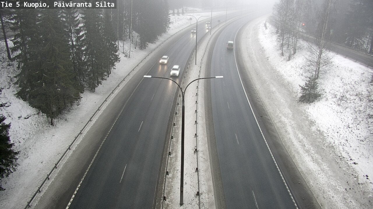 Weather Camera Image Road 5 Kuopio, Päiväranta silta, Kuopio, Pohjois-Savo