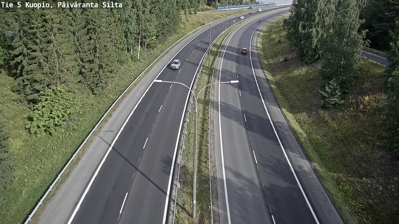 Weather Camera Image Road 5 Kuopio, Päiväranta silta, Kuopio, Pohjois-Savo