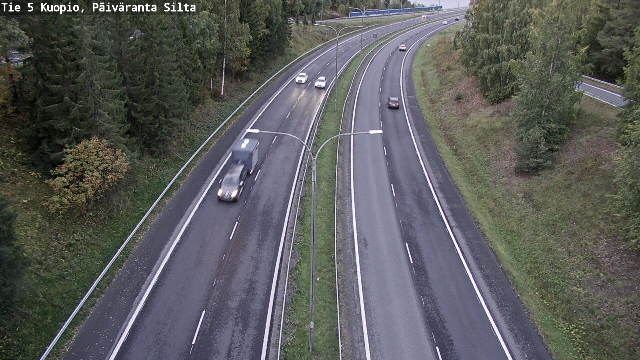 Weather Camera Image Road 5 Kuopio, Päiväranta silta, Kuopio, Pohjois-Savo