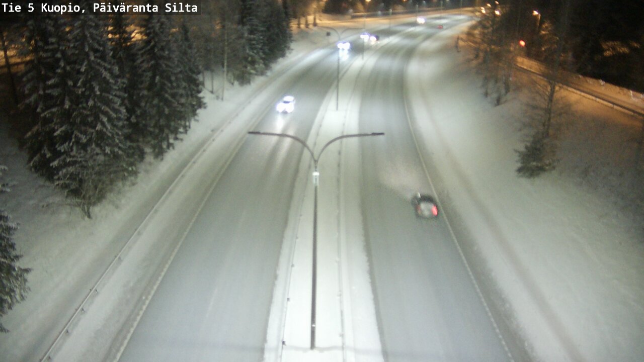 Weather Camera Image Väg 5 Kuopio, Päiväranta silta, Kuopio, Pohjois-Savo