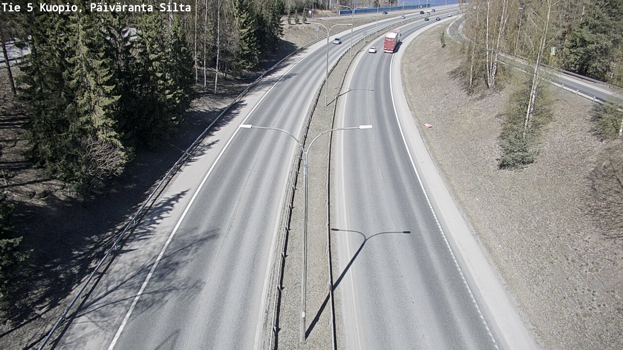 Weather Camera Image Road 5 Kuopio, Päiväranta silta, Kuopio, Pohjois-Savo