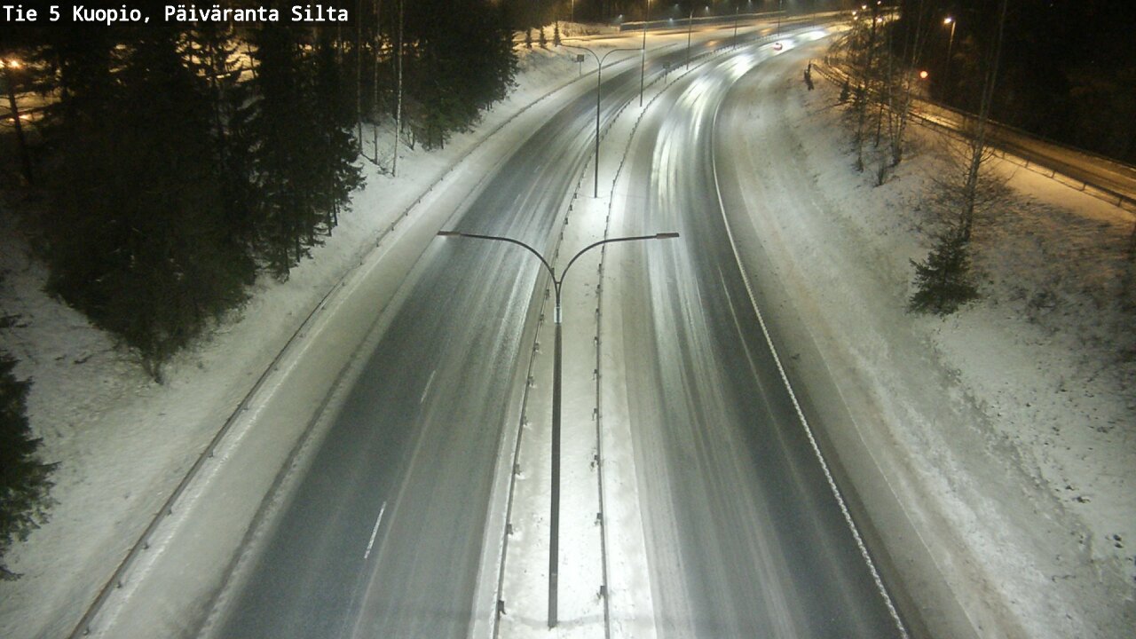 Weather Camera Image Road 5 Kuopio, Päiväranta silta, Kuopio, Pohjois-Savo