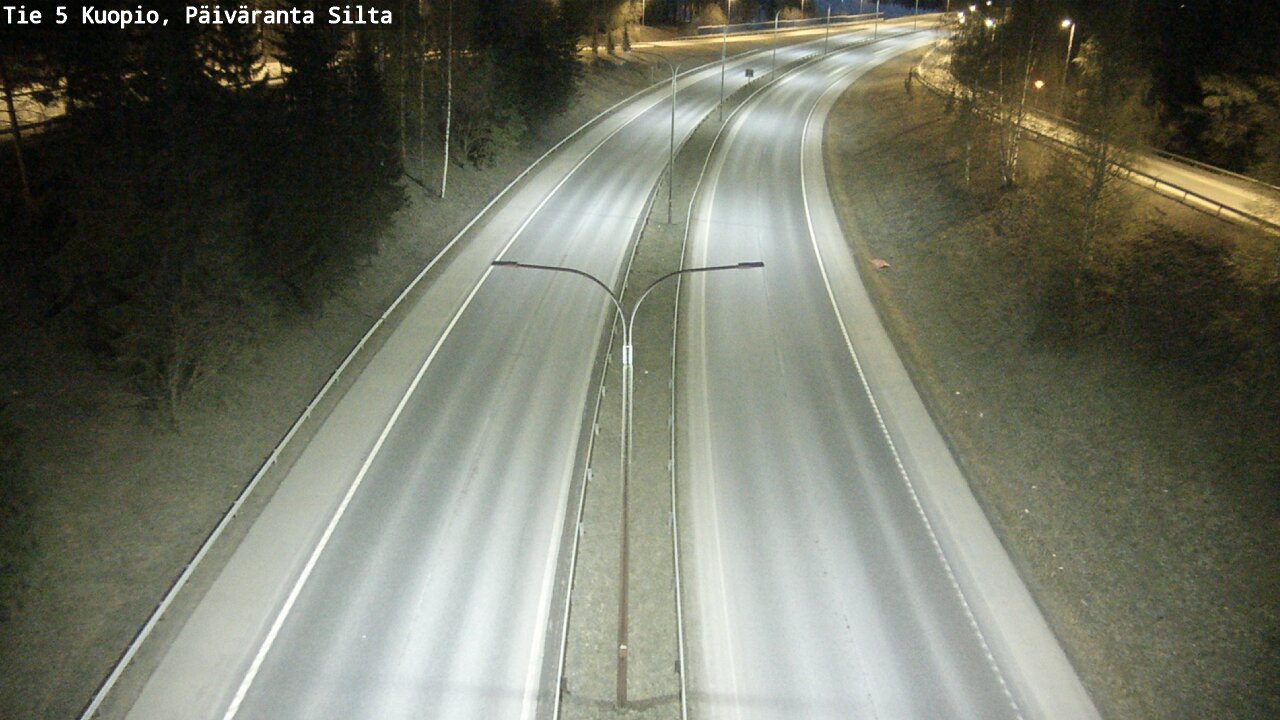 Weather Camera Image Road 5 Kuopio, Päiväranta silta, Kuopio, Pohjois-Savo
