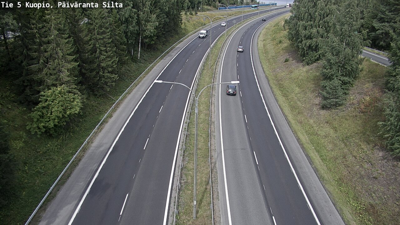 Weather Camera Image Road 5 Kuopio, Päiväranta silta, Kuopio, Pohjois-Savo