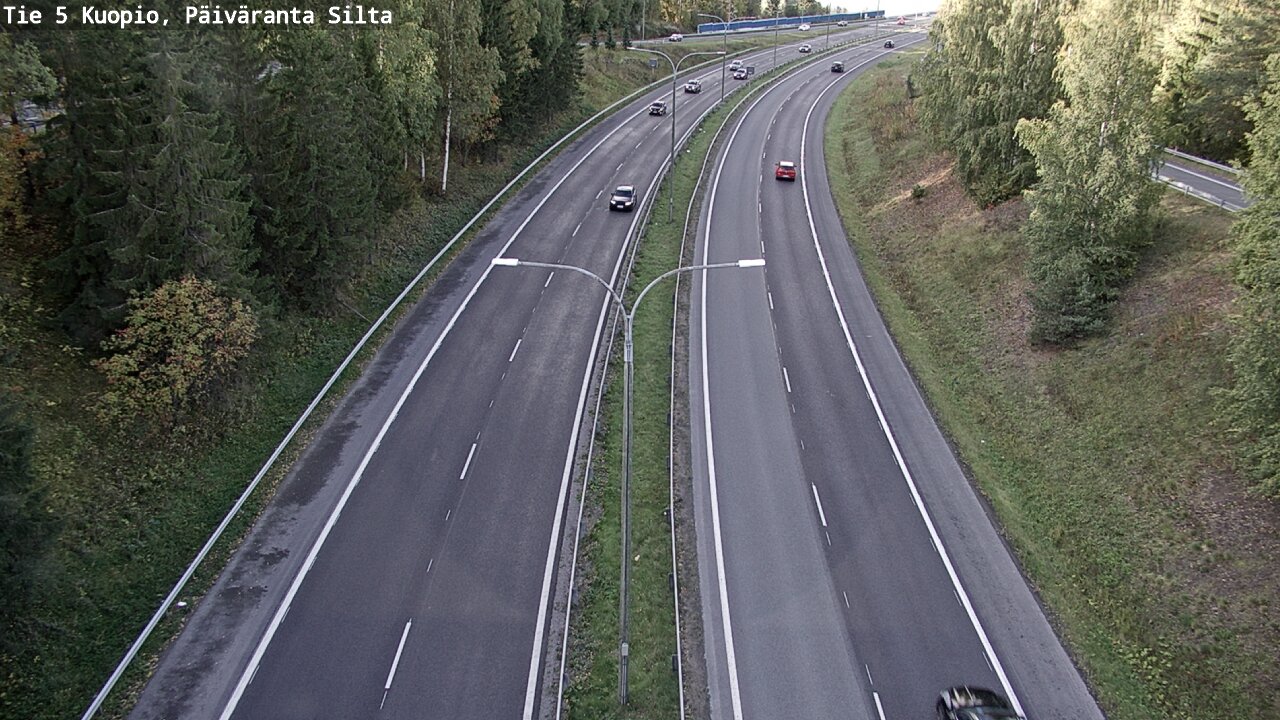 Weather Camera Image Väg 5 Kuopio, Päiväranta silta, Kuopio, Pohjois-Savo
