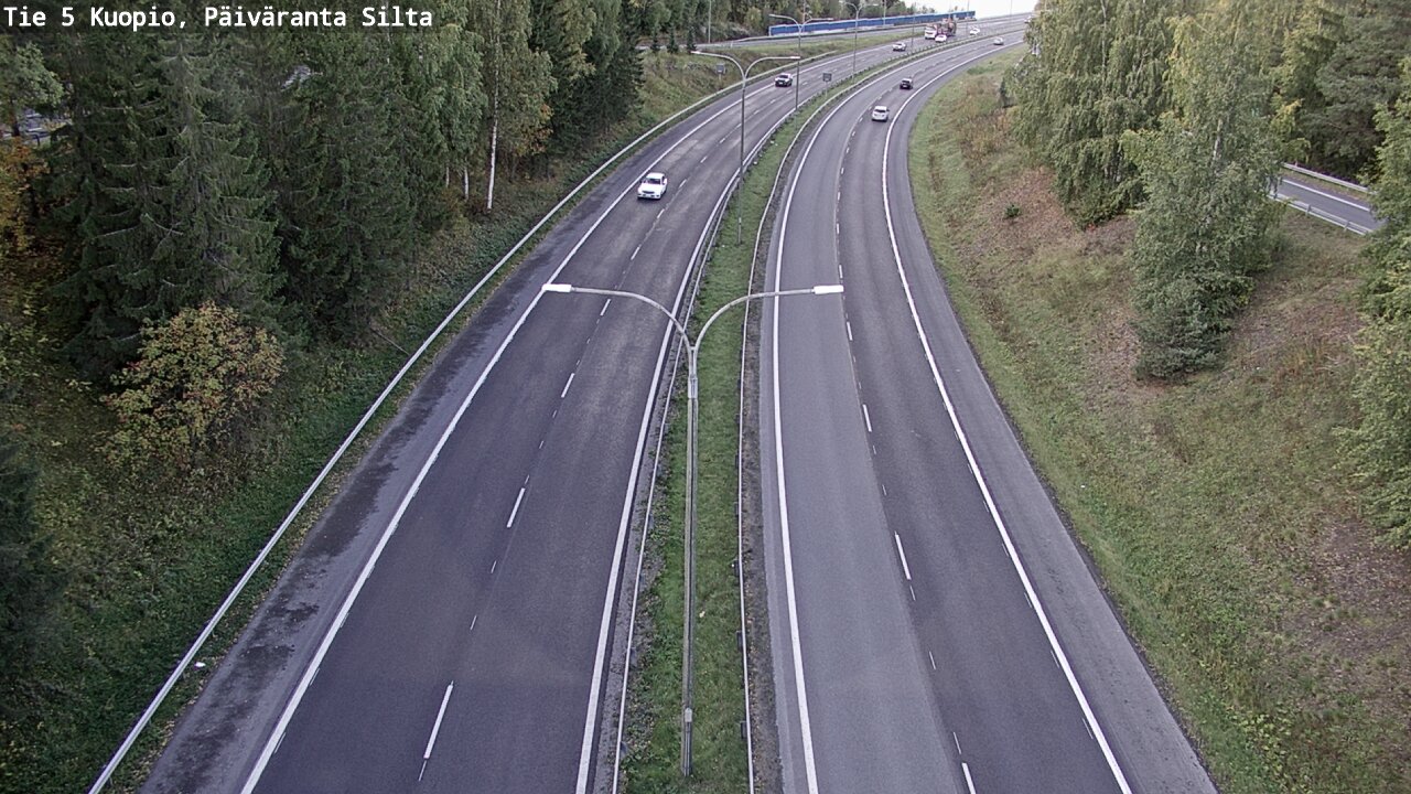 Weather Camera Image Väg 5 Kuopio, Päiväranta silta, Kuopio, Pohjois-Savo