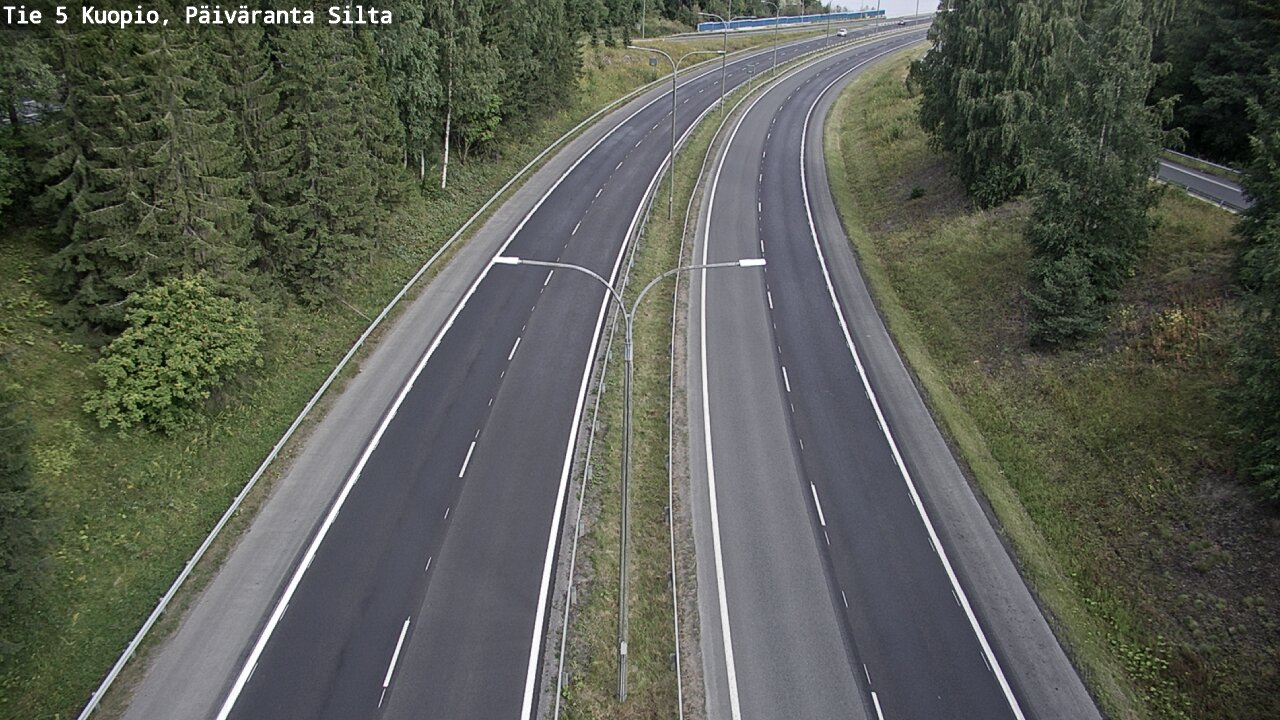 Weather Camera Image Road 5 Kuopio, Päiväranta silta, Kuopio, Pohjois-Savo