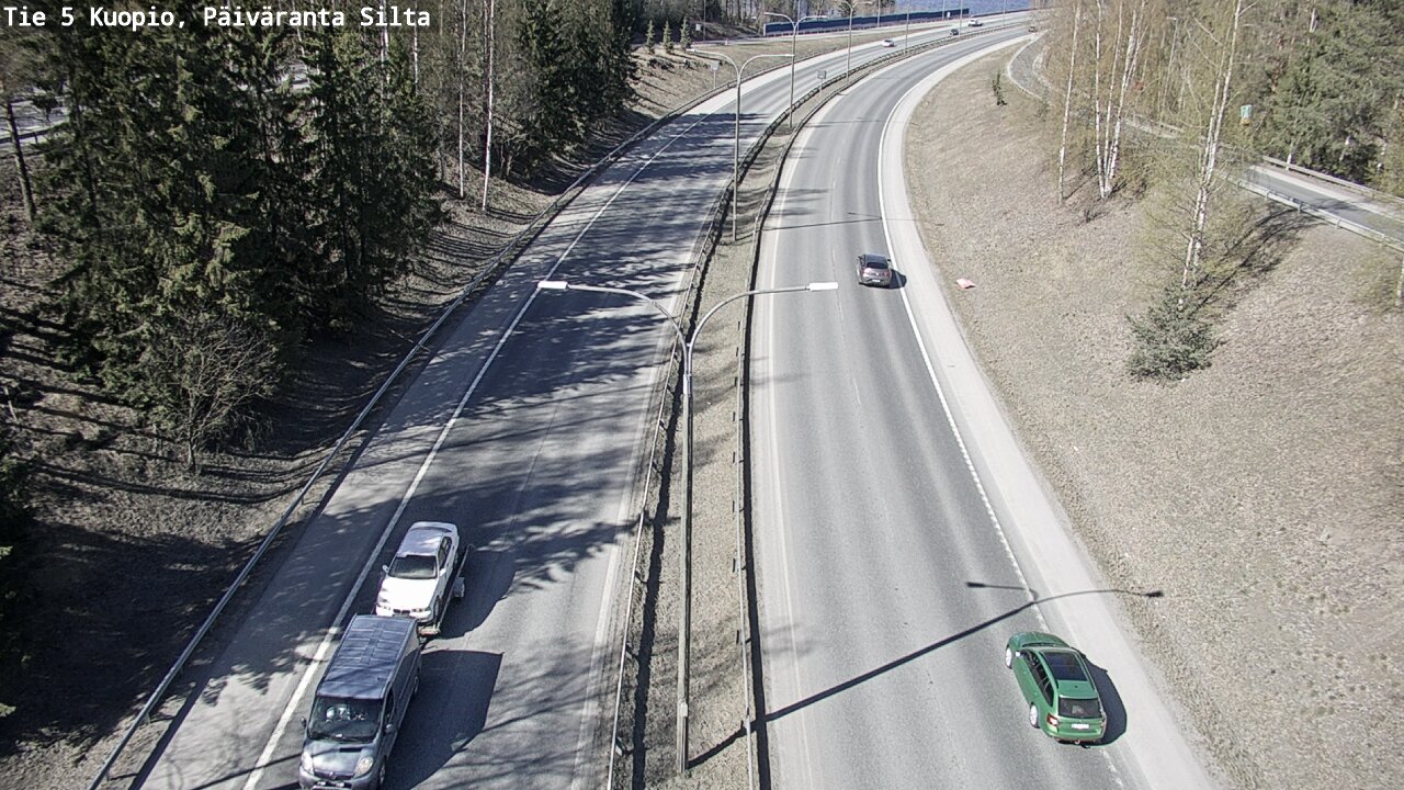 Weather Camera Image Road 5 Kuopio, Päiväranta silta, Kuopio, Pohjois-Savo