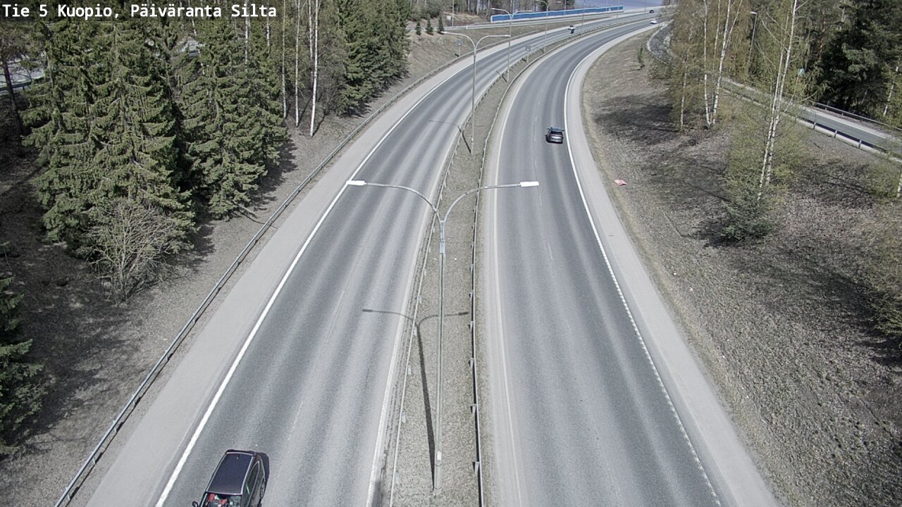 Kelikamerat Kuva Tie 5 Kuopio, Päiväranta silta, Kuopio, Pohjois-Savo