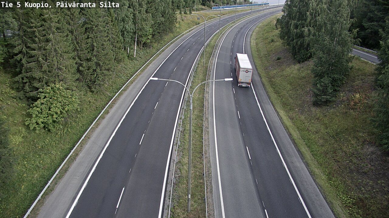 Weather Camera Image Road 5 Kuopio, Päiväranta silta, Kuopio, Pohjois-Savo